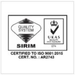 ISO 9001:2015 Certified By SIRIM QAS International